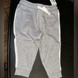 Carter's Grey Joggers with White Side Stripes
